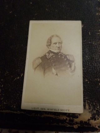 Lieutenant General Winfield Scott CDV Civil War Era Photo 3