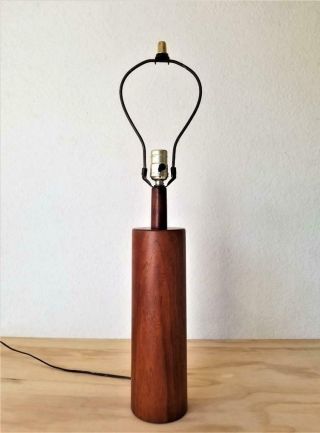 1960s Danish Modern Table Lamp Teak VTG Mid Century Eames Vintage Retro 2