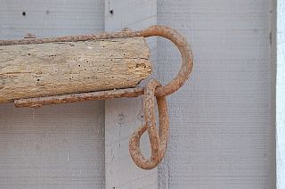 Old Vintage Antique Hand Forged Single Tree Mule Horse Drawn Wagon Farm Tool a 3