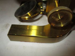 Bausch & Lomb Brass Microscope Pacific Micro Materials Co 10