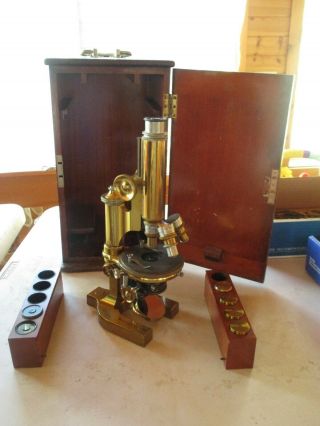Bausch & Lomb Brass Microscope Pacific Micro Materials Co 6