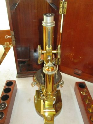 Bausch & Lomb Brass Microscope Pacific Micro Materials Co 7
