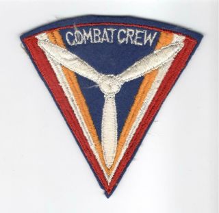 Ww 2 United States Army Air Force Combat Crew Wool Patch Inv J259