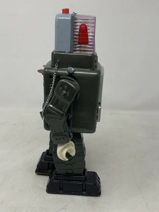 Alps Television Space Man Robot Tin Toy Battery Operated TV Parts 6