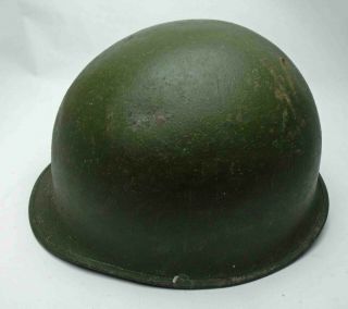 US M1 steel helmet Vietnam era with late 60s? liner and 1963 Mitchell camo cover 4