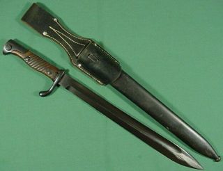 Ww1 German 98/05 Bayonet Fichtel & Sachs Reichswehr Reworked 1918 With Frog Rare