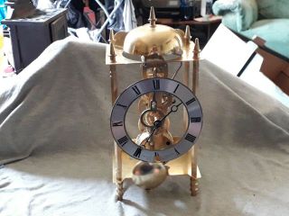 Vintage Sewills Of Liverpool Skeleton Clock
