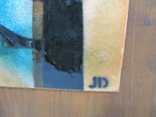 SIGNED ART 1960 ' S JD JUDITH DANER FOREST SCENE 15 