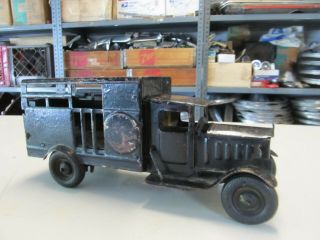 Metalcraft Vintage Toy Delivery Box Truck Stamped Steel Pressed Steel 1930 