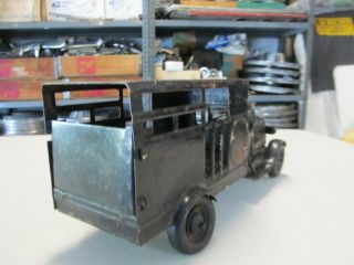 Metalcraft Vintage Toy Delivery Box Truck Stamped Steel Pressed Steel 1930 ' s 3