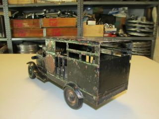 Metalcraft Vintage Toy Delivery Box Truck Stamped Steel Pressed Steel 1930 ' s 4