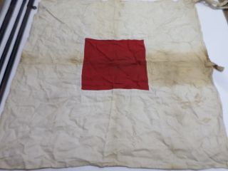 Vintage WWII US ARMY FLAG KIT with CANVAS CASE & SHOULDER STRAP 11