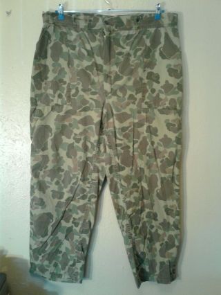 VIETNAM ERA COMMERCIAL DUCK HUNTER CAMOUFLAGE SET MIS - MATCHED COLOR & WEAR LARGE 9