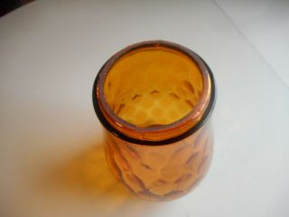 Rare Antique Honey Amber Pleated Lantern Globe.  Rare Glass Lantern Globe 3