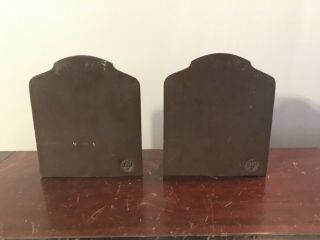 Science Antique Bradley & Hubbard Victorian Monk Motif Cast Iron Bookends 7