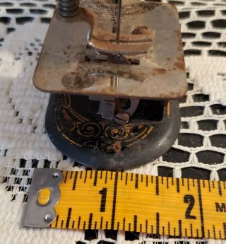 Child ' s Antique Hand Crank Pressed Steel Sewing Machine Germany Vintage 10