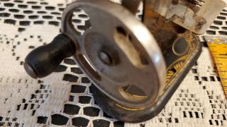 Child ' s Antique Hand Crank Pressed Steel Sewing Machine Germany Vintage 6