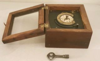 Antique 1905 Wood Cased Mechanical Timer Clock - J.  M.  Anderson Mfg.  Co. 5
