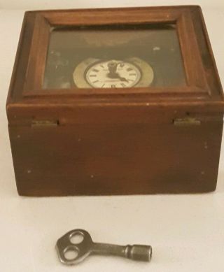 Antique 1905 Wood Cased Mechanical Timer Clock - J.  M.  Anderson Mfg.  Co. 6