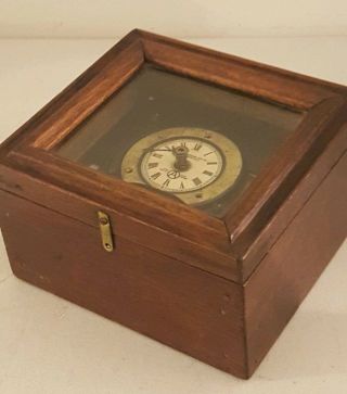 Antique 1905 Wood Cased Mechanical Timer Clock - J.  M.  Anderson Mfg.  Co. 8