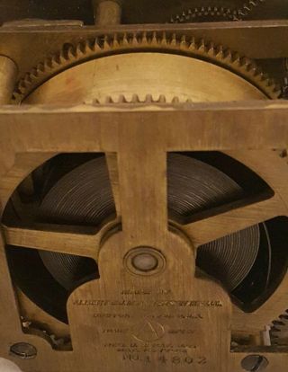 Antique 1905 Wood Cased Mechanical Timer Clock - J.  M.  Anderson Mfg.  Co. 9