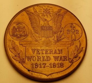 WWI 1919 Veteran Medal Token 32nd Division Mothers HEROISM & SACRIFICE 5