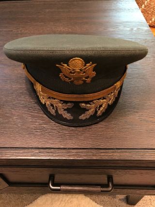 Hat Ww2 Us Army Officer Dress Colonel Flight Ace Brand Hat