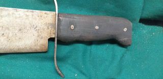Large Antique Civil War Period Confederate Bowie Knife 20 in Overall 1 In Blade 4