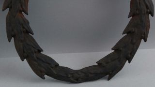 Pair Antique Cast Iron,  Bow & Wreath,  Architectural Fragments,  NR 8