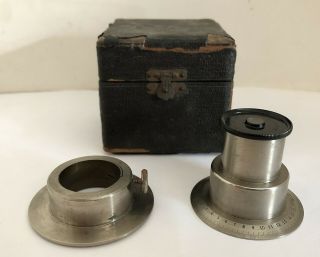 Antique R.  Winkel Gottingen Microscope Objective Lens With Box