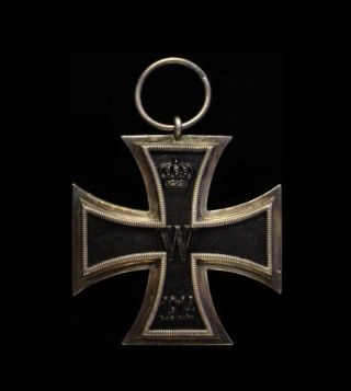 Wwi Ww1 German Prussian Iron Cross 2cl Medal W/ Maker Mark - Ek2 Ic2