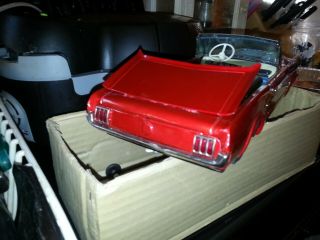 Yonezawa 60’s Ford Mustang Convertible Hartop Bump And Go Battery Operated 5