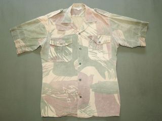 Rhodesia Army Bush War RHODESIAN CAMO FIELD COMBAT SHIRT Vtg Camouflage RARE 2