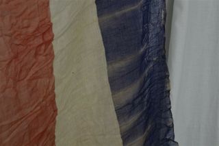 bunting Civil War Era American flag red white blue fabric antique 3