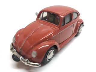 Vintage Schuco Red Volkswagen 1046 Micro Racer Wind - Up Toy Car Made W.  Germany