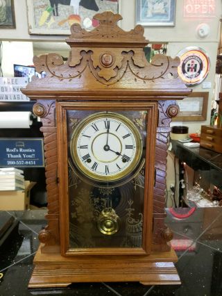 Antique Maple? Shelf Parlor Clock