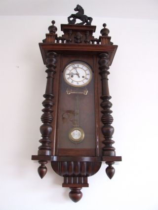 ANTIQUE GUSTAV BECKER GERMAN WALL CLOCK 2