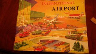 Vintage International Airport Carrying Case Set By Ideal Toys 1960 