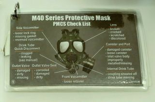 M40 Bio - Chem Warfare Gas Mask Sz.  M/L With RARE Issued Accessories 4
