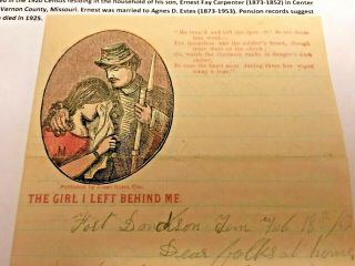 1862 Civil War Letter MJ Carpenter Galena Delaware Co OH Fort Donelson TN Soldie 5