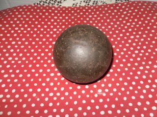 Antique Civil War 6 Lbs.  Cannon Ball 11.  5 " Around Sheandoah Valley Va