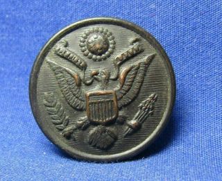 Wwi Army Photo Locket Button By Liberty Mfg.  Extremely Rare