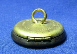 WWI Army Photo Locket Button by Liberty Mfg.  EXTREMELY RARE 4