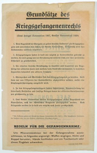 WWII Safe Conduct Pass: (Surrender Leaflet) in German and English 4