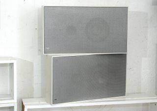 2x Braun Flat Speaker L46 ^ Design Dieter Rams ^ Wall Loudspeaker