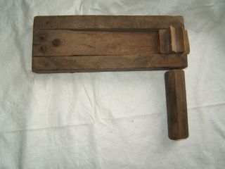 Ww1 Wwi Us U.  S.  Army Wooden Trench Alarm Gas Attack Rattle Antique Vtg Old