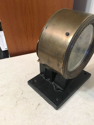 Antique Seth Thomas Clock W/ Manhattan Electrical Supply Switch Mesco 3