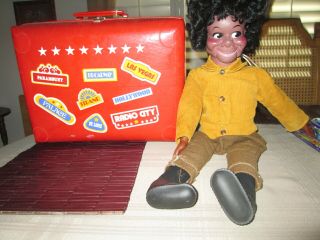 Vtg 1973 Lester Ventriloquist Puppet Dummy Eegee Doll Dummy 24 " With Orig.  Truck