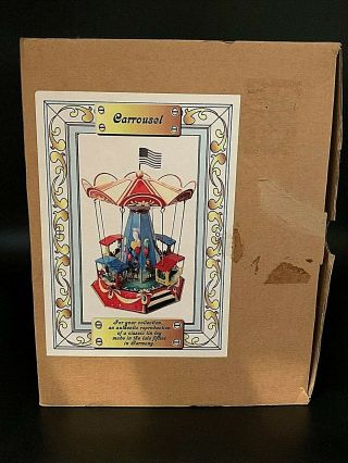 GONDOLA CAROUSEL RIDE,  WAGNER TIN TOY,  LEVER ACTION,  MADE IN GERMANY,  NIB 4