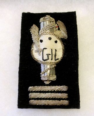 Wwii Italian Fascist Youth Leader Bullion Patch Gil